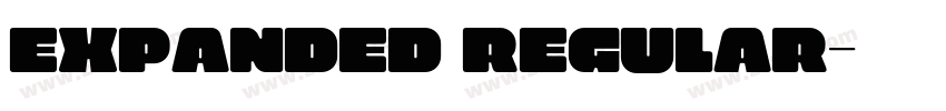 Expanded Regular字体转换 Expanded Regular字体转换